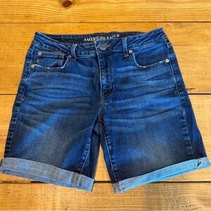 American Eagle Outfitters Dark Blue Jean Shorts